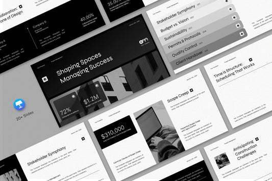 Black White Modern Project Management | 004