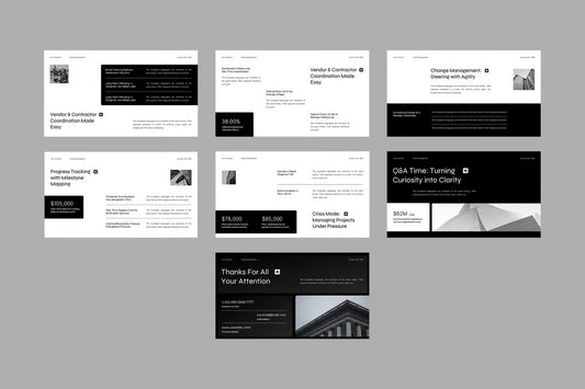 Black White Modern Project Management | 004